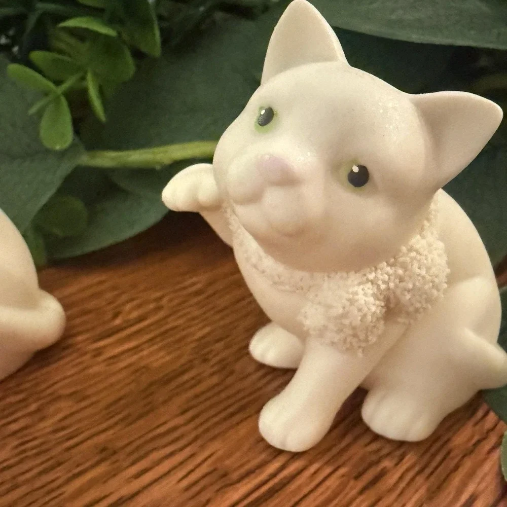 Department 56 Easter Kittens Pair‎ 1999 Vintage Spring Cats Figurines